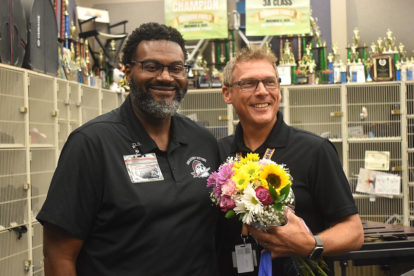 Wendell Butler, the principal at Braden River High, described band teacher Clifford Dawson as extremely dedicated and said he creates an environment where the young musicians can grow and succeed.