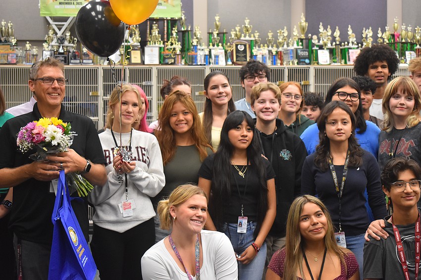 Clifford Dawson, the band teacher at Braden River High, said he decided to pursue the Educator of the Year title for his students.