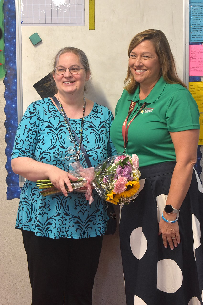 Kathleen Brown, a finalist for Educator of the Year and Stacy Freeman, last year's winner and a third grade teacher at Gilbert W McNeal Elementary School, both said it's okay to embrace recognition for their hard work as educators.