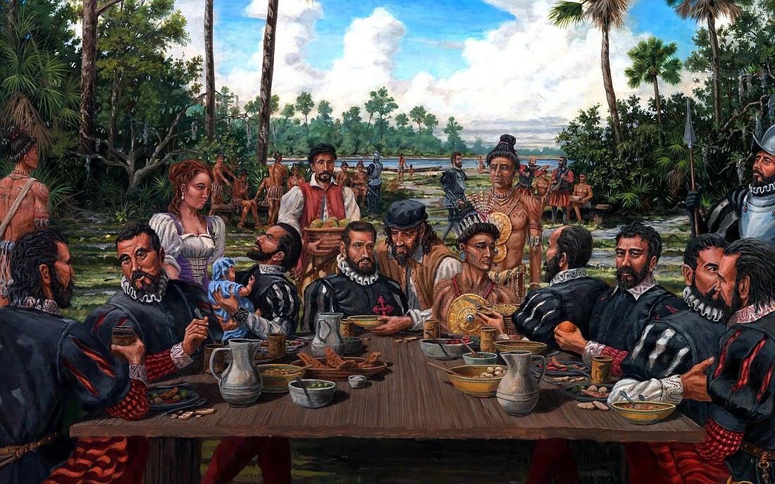 First Thanksgiving in Florida (1565). Courtesy of the Florida Museum of Natural History
