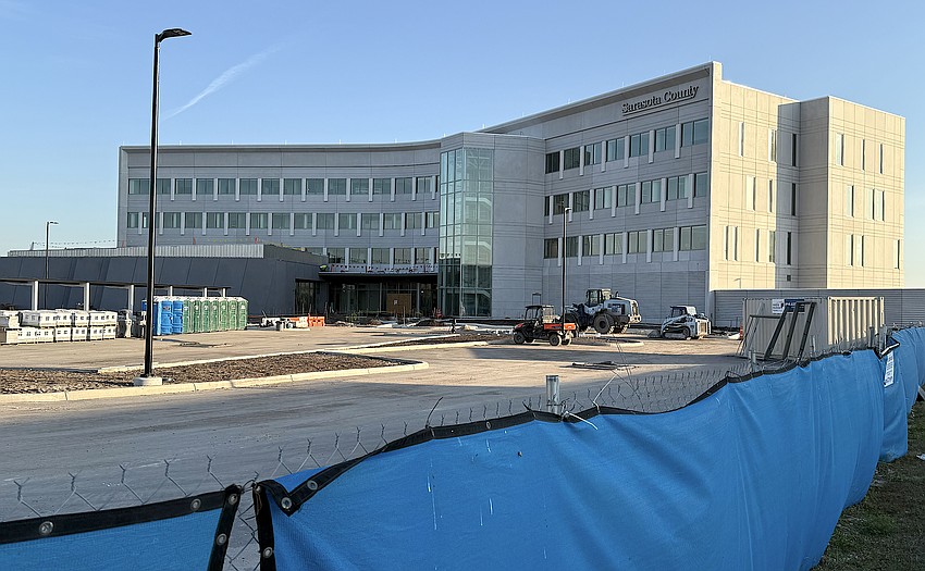 The progress of the new Sarasota County Administration Building as of late November 2025. The progress of the new Sarasota County Administration Building as of late November 2025.