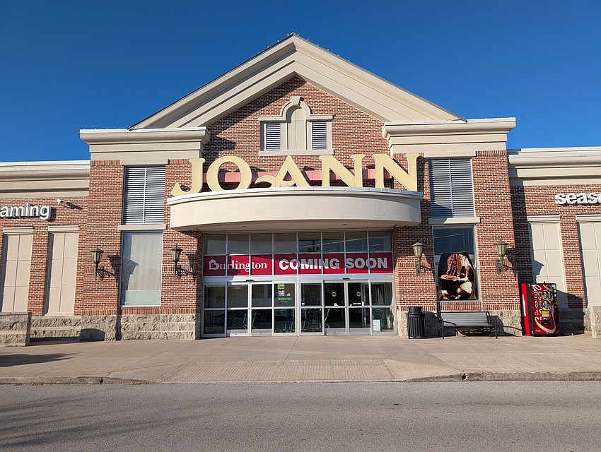 The closed Joann store at 10261 River Marsh Drive, Unit 149, between Lane Bryant and PetSmart, is being converted into a Burlington.