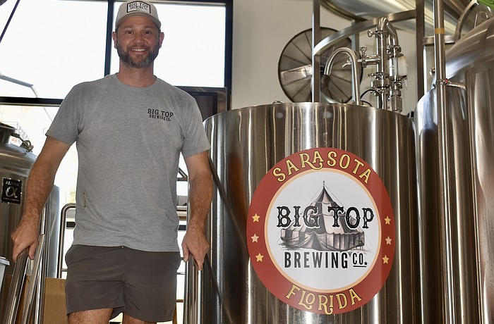 CEO Mike Bisaha says the new equipment will at least triple Big Top Brewing Co.'s beer production.