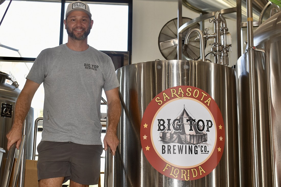 CEO Mike Bisaha says the new equipment will at least triple Big Top Brewing Co.'s beer production.