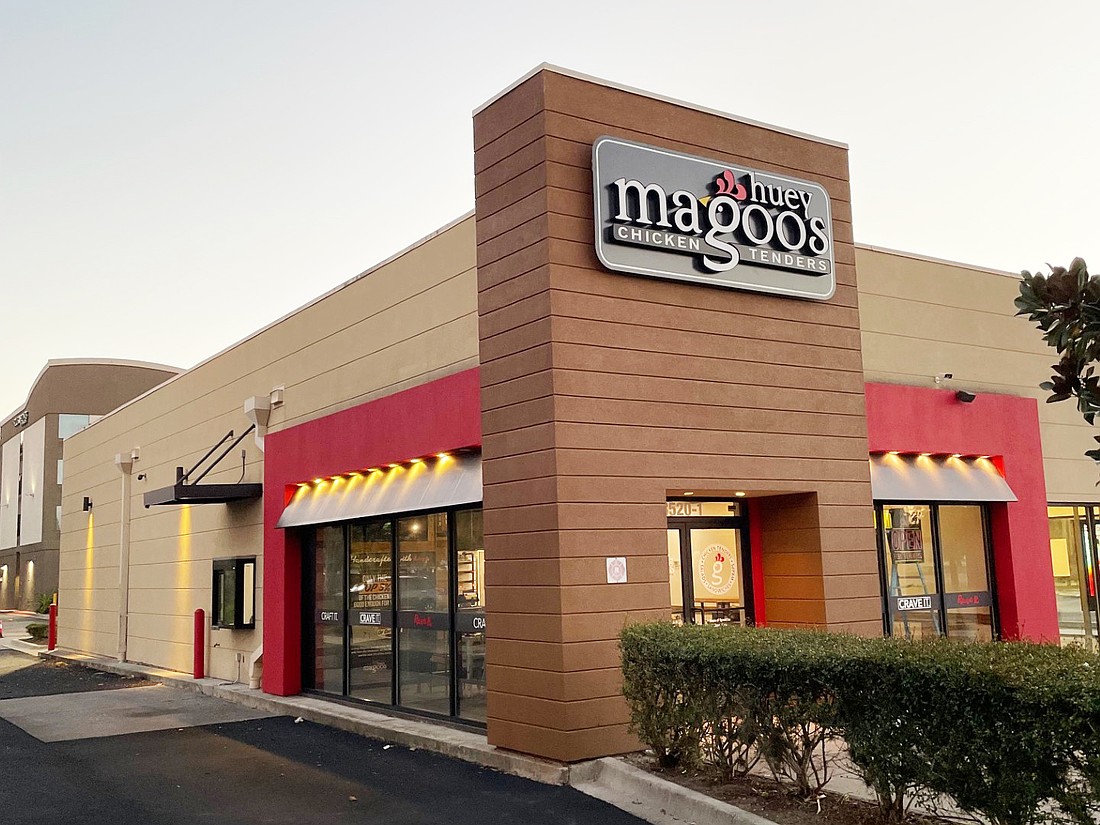 Huey Magoo’s Chicken Tenders is at 8520 Baymeadows Road, Unit 1, between Interstate 95 and Philips Highway in a closed Dunkin space.