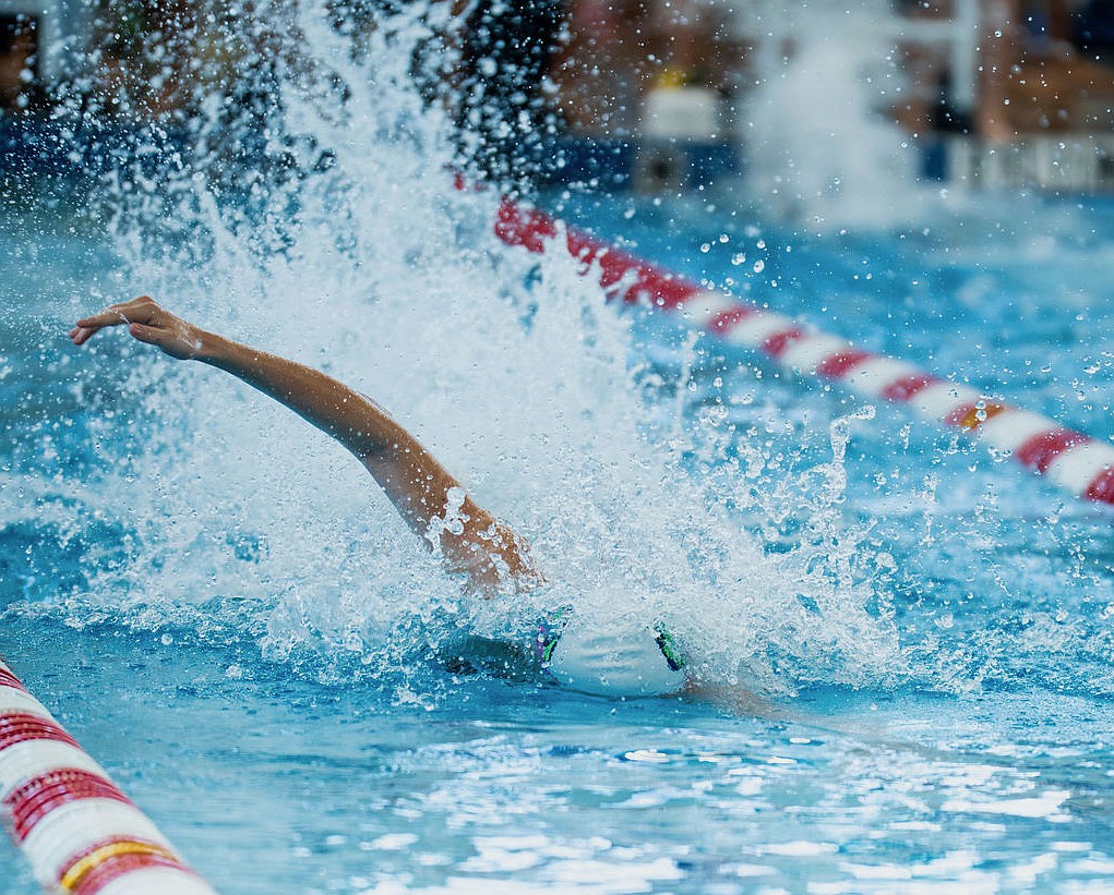 Rylee Erisman’s swimming specialty is the freestyle.