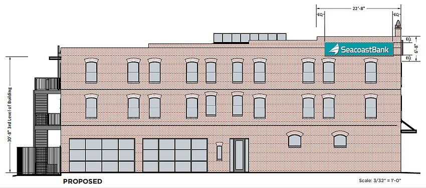 Seacoast Bank is putting new signage at 1001 Kings Ave. on the Downtown Southbank.