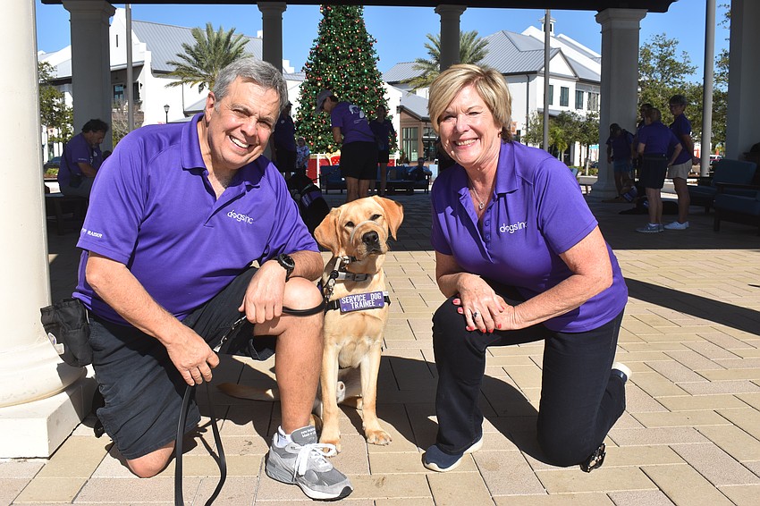 Nick and Brenda Paradiso are currently raising 9-month-old lab Newton through the LWR Puppy Raisers club. What started as a 30 day puppy sitting job is now a 14-16 month commitment after Newton broke his leg and captured their hearts.