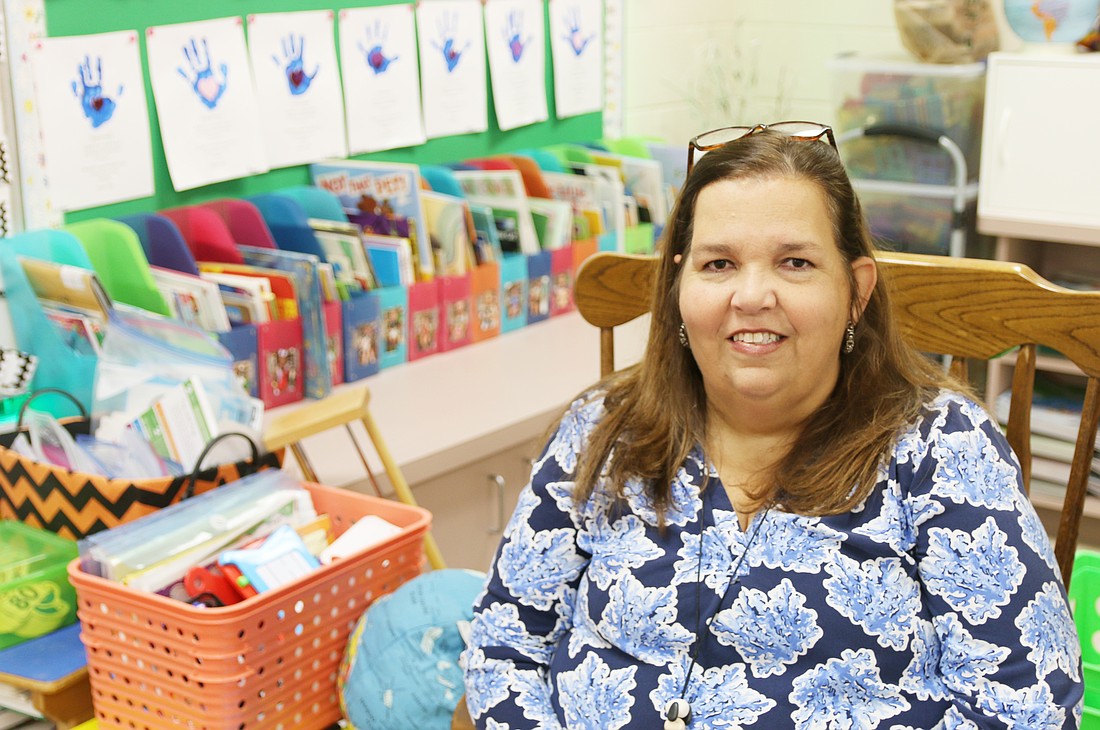Pathways Elementary kindergarten teacher Stacy Sampson has been an educator for 26 years. Photo by Jarleene Almenas
