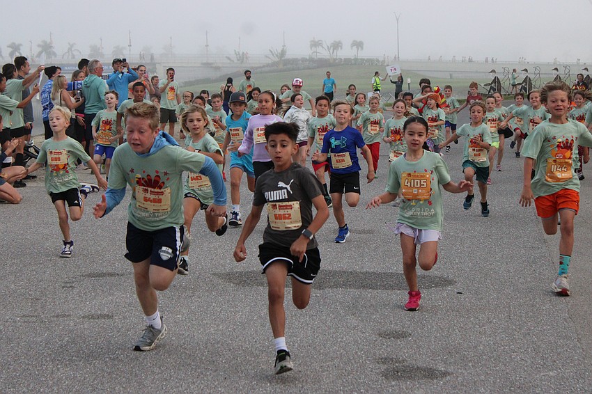 The kids races provided plenty of competition before the Florida Turkey Trot at Nathan Benderson Park.