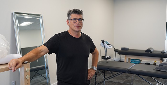Petar Sibinkic is the owner and a trainer at Longboat Key Fitness, which is expanding to the unit next door, with the new space focused on stretching and massaging.