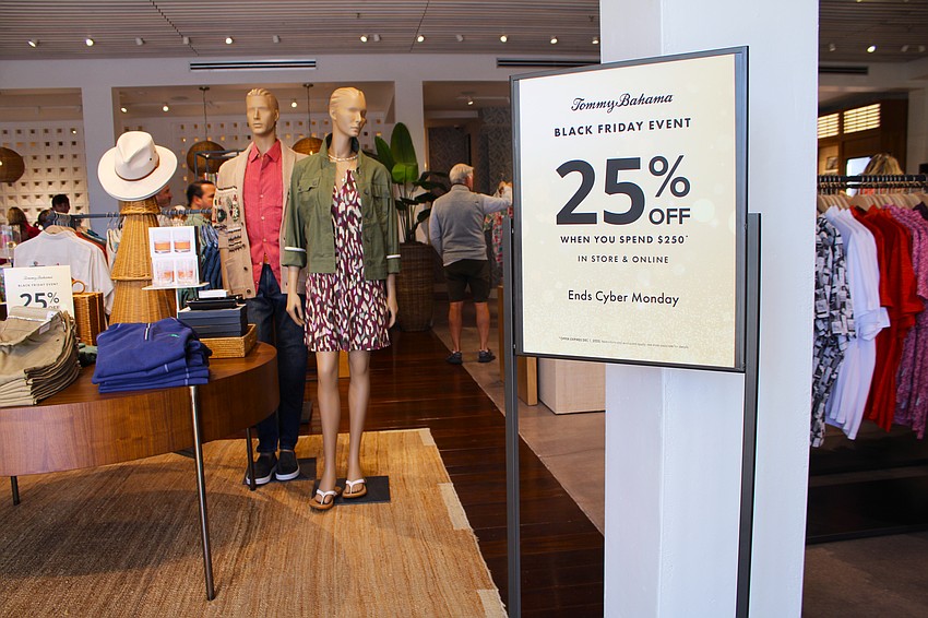 The recently reopened Tommy Bahama retail location at 465 John Ringling Blvd. offered in-store and online deals for Black Friday.