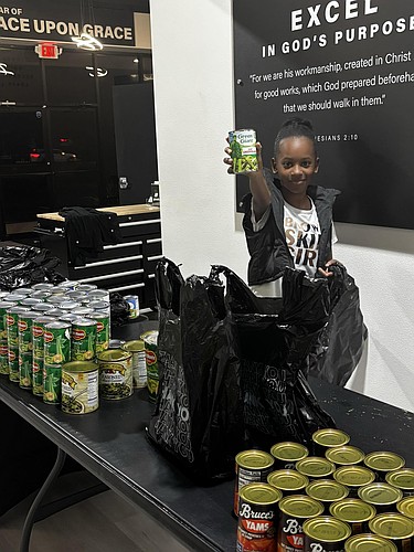 Calvary Christian Church of Palm Coast distributed the food on Sunday, Nov. 16 after their church service. Courtesy photo