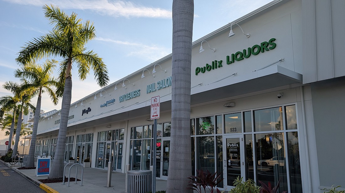 Publix anchors The Shoppes at Bay Isles. To the left, Longboat Key Fitness is expanding and Reed Medical Group is moving into the corner unit.