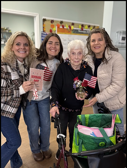 Epic Church of Palm Coast members deliver gifts to veterans and widows of veterans at Grand Villa Assisted Living. Courtesy photo Epic Church of Palm Coast members deliver gifts to veterans and widows of veterans at Grand Villa Assisted Living. Courtesy photo