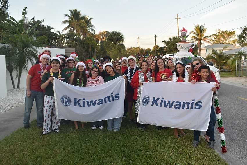 The Kiwanis Club of Siesta Key brought together students from local schools to take part in the parade.