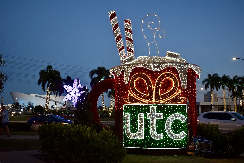Visitors can step inside the mug of hot cocoa for a photo op.