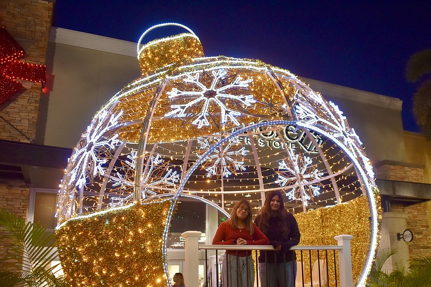 Bradenton's Laiza Cortez and Ava Chavez have been to UTC before, but this is their first time seeing the lights.