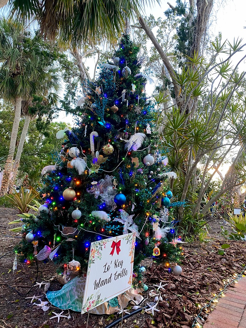 The team from Lo' Key Island Grille decorated a tree for Christmas in the Garden this year.