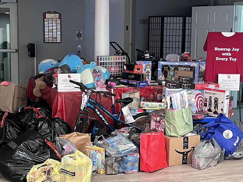 Karen Vito said she was able to collect about 100 toys for Toys for Tots this year, with the support of fellow Longboaters.
