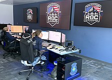 Sarasota Police Department personnel monitor Sarasota's network of cameras, license plate readers, gunshot detectors and other devices in the nearly completed Real-Time Operations Center.