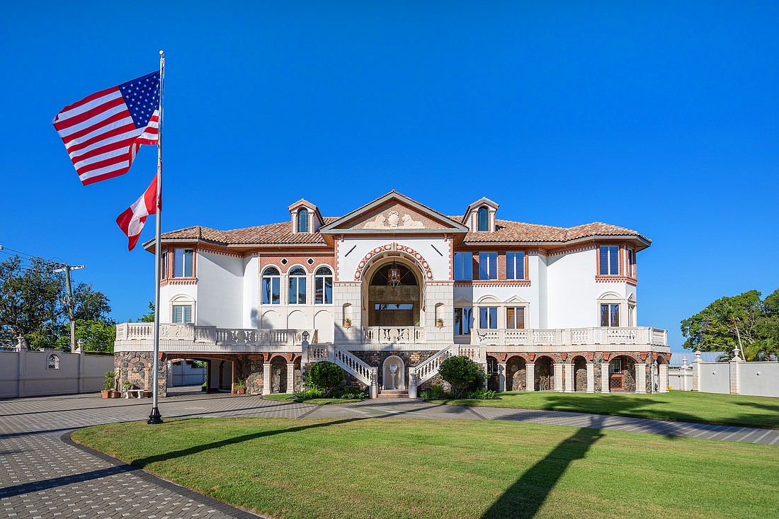 The home at 1310 South Lake Shore Drive is built in the style of a Renaissance mansion.