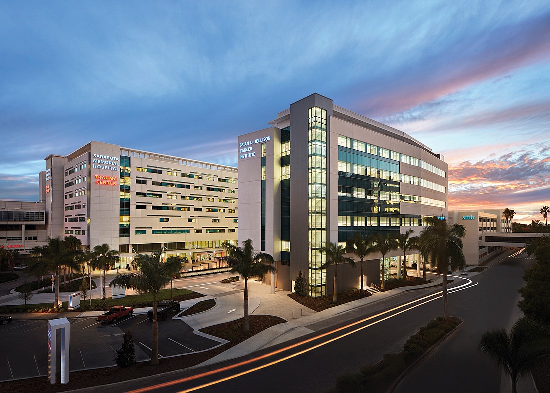 Sarasota Memorial Hospital has 897 beds.