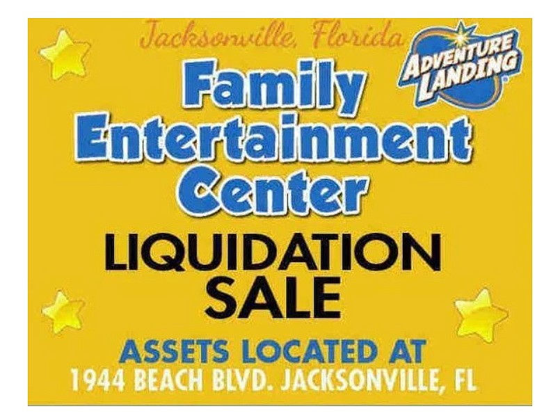 Adventure Landing in Jacksonville Beach is auctioning equipment and memorabilia from the park.