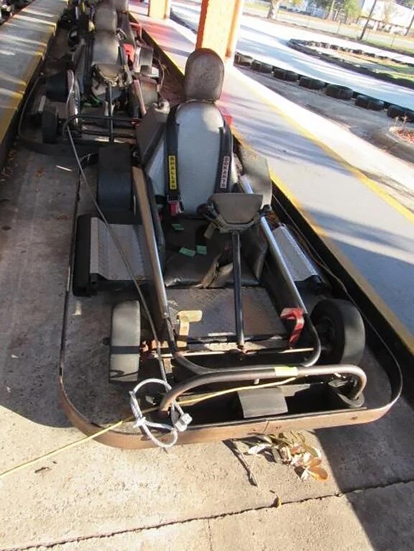 Go-Karts are up for auction at Adventure Landing in Jacksonville Beach.