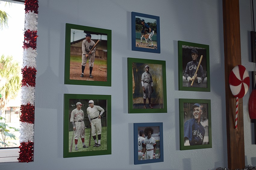 Old-school baseball photos are framed on the walls of Shaner's Pizzeria. During his 12-year career in the MLB, Shane Rawley pitched for the Seattle Mariners, New York Yankees, Philadelphia Phillies and Minnesota Twins.