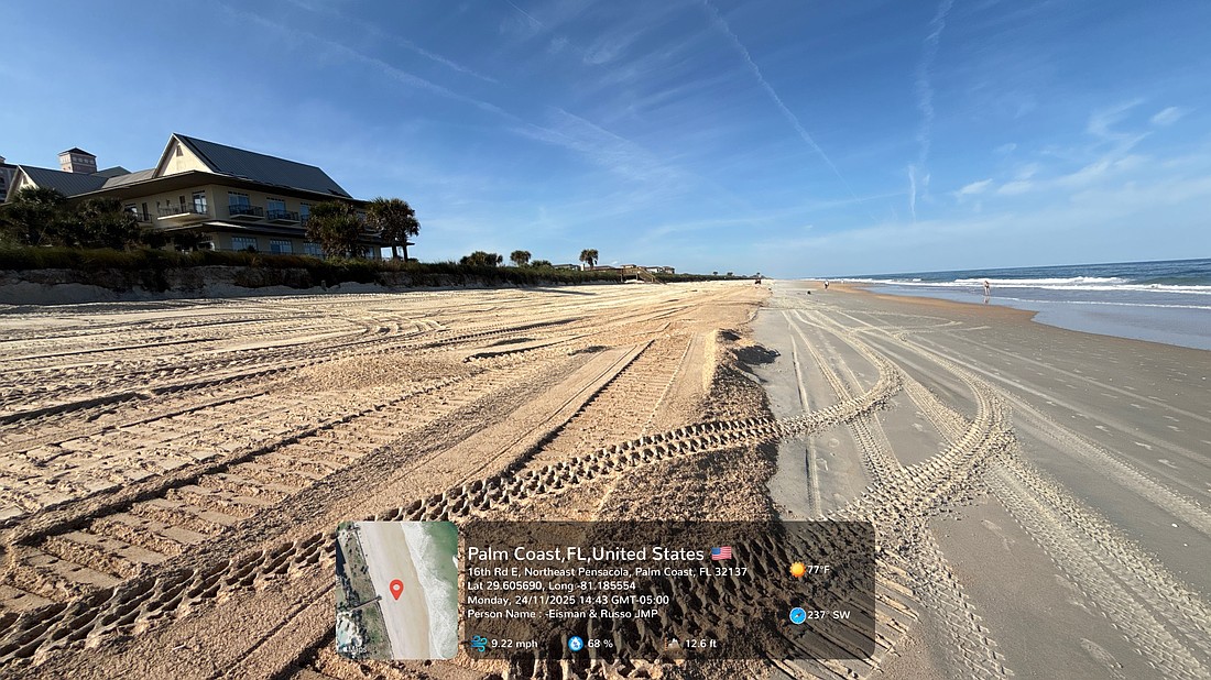 The completed dune work at Old Salt Park and 16th Road in The Hammock. Courtesy of Flagler County