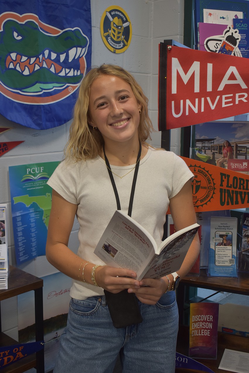 Lakewood Ranch High senior Abigail Frint said it's important for students to know that not everyone's path is the same and it's important to pursue a career that you're passionate about.