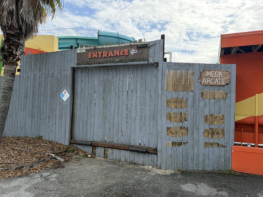 Many of the signs have been removed at the park.
