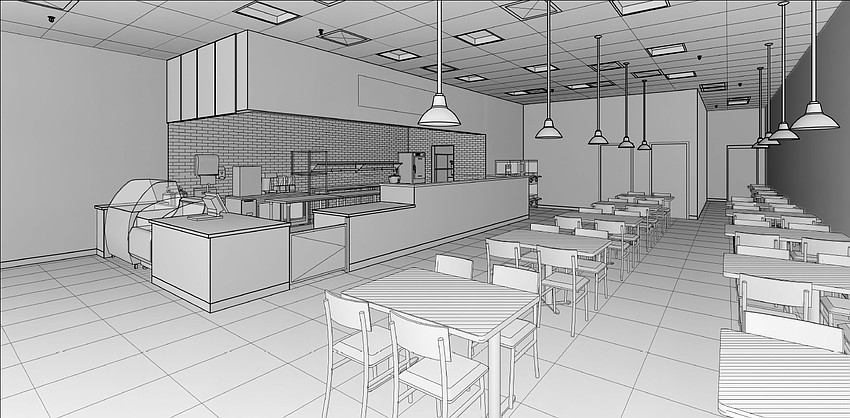 Plans show the interior of the Crazy Pita planned in the Walmart Supercenter at 10991 San Jose Blvd. in Mandarin.