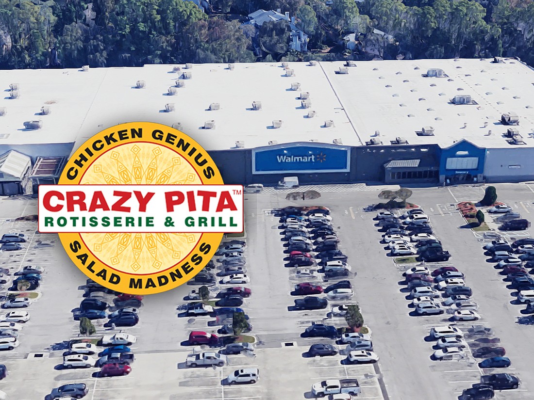 Crazy Pita Rotisserie & Grill is planned in the Walmart Supercenter at 10991 San Jose Blvd. in Mandarin.