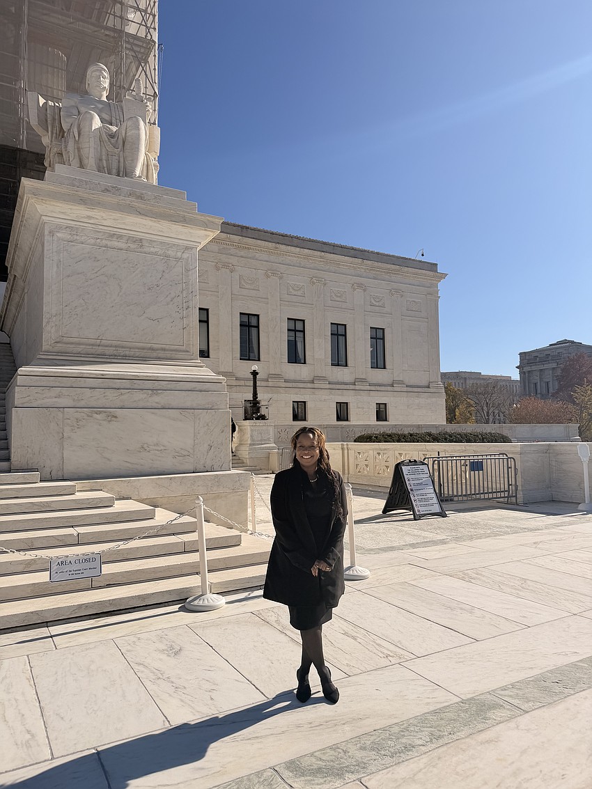Iana Benjamin at the U.S. Supreme Court Building in Washington, D.C., where she was sworn in Nov. 12. Iana Benjamin at the U.S. Supreme Court Building in Washington, D.C., where she was sworn in Nov. 12.