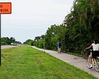 Sidewalks on the southern portion of Gulf of Mexico Drive will be closed nightly as construction crews begin work to install a gas line to accommodate a dredging project in Sarasota Bay.