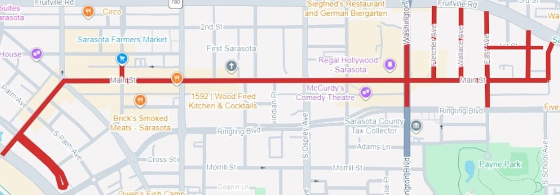 The parade down Main Street steps off at 7 p.m. Saturday, Dec. 6, but restrictions begin 12 hours earlier.