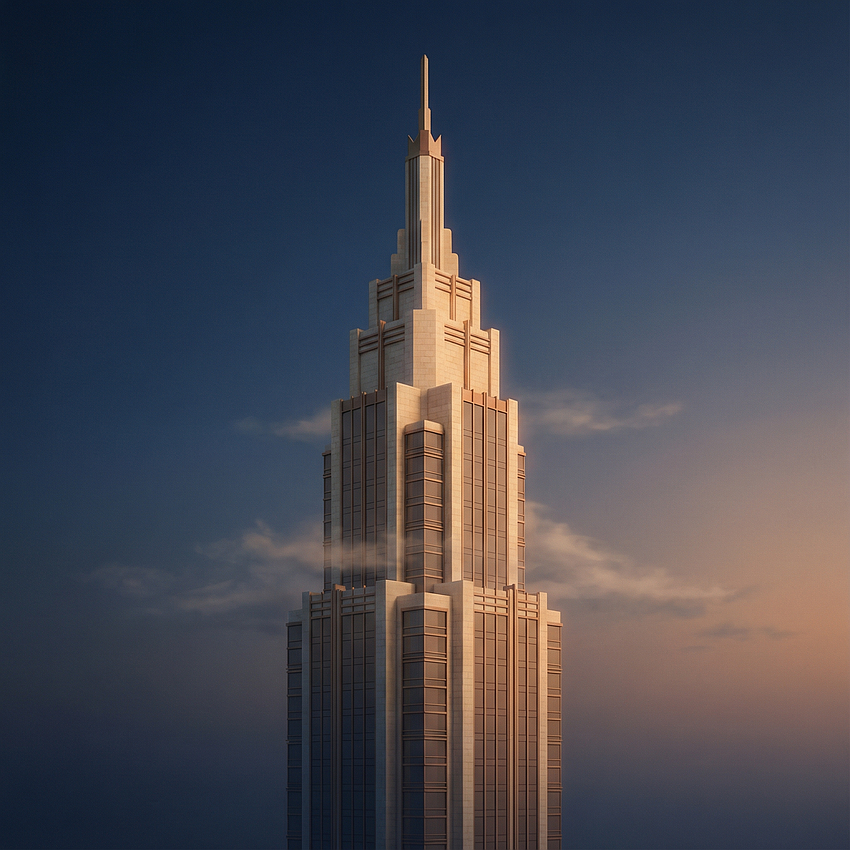 A rendering of Elliott Towers, a proposed 740-foot, 70-story mixed-use building that would be the tallest structure in downtown Tampa if approved.