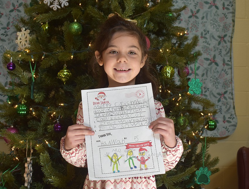 Hannah Rustin of Jessica Spence's kindergarten class at Gilbert W. McNeal Elementary