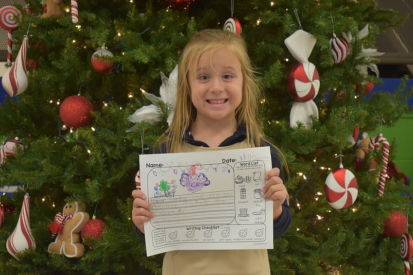 Kimana Ingold of Sarah McWilliams’ kindergarten class at Robert E. Willis Elementary