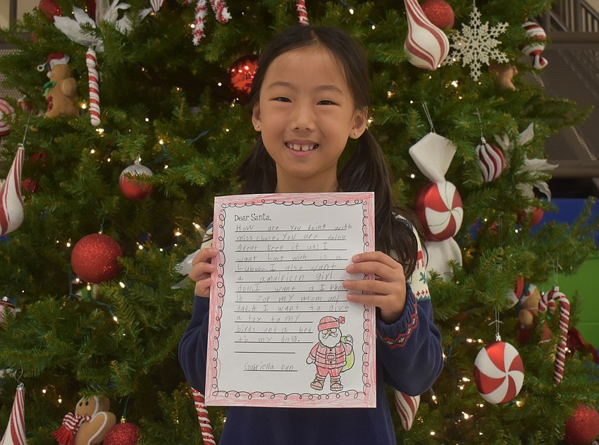 Gabriella Pan of Noelle Kourakos' first grade class at Robert E. Willis Elementary