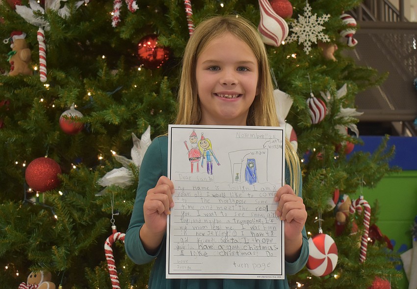 Josslyn Kamp of Dana Senyshyn’s second grade class at Robert E. Willis Elementary
