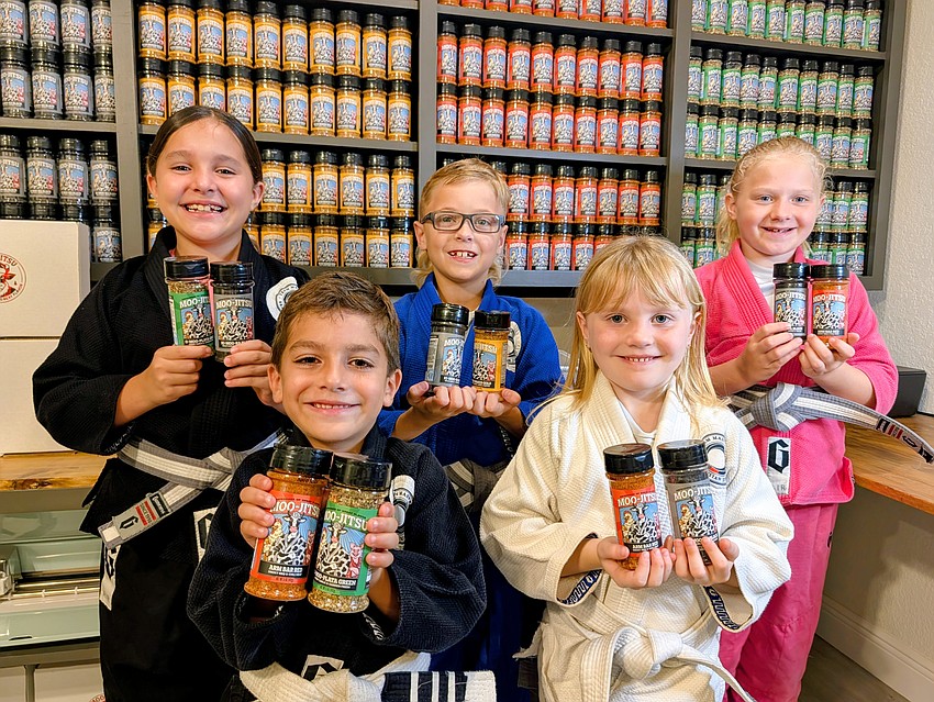 Olivia Whitman, Diego Whitman, Wesley Wacha, Anna Wacha and Lily Wacha all practice Brazilian jiu jitsu and are heavily involved in the sales and promotion of Moo-Jitsu. Olivia Whitman, Diego Whitman, Wesley Wacha, Anna Wacha and Lily Wacha all practice Brazilian jiu jitsu and are heavily involved in the sales and promotion of Moo-Jitsu.