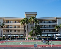 The Tides of Longboat is one of several condo complexes in Manatee County where the first floor units saw a significantly reduced property tax assessment despite being undamaged by the 2024 hurricanes due to the first floor units’ elevations.