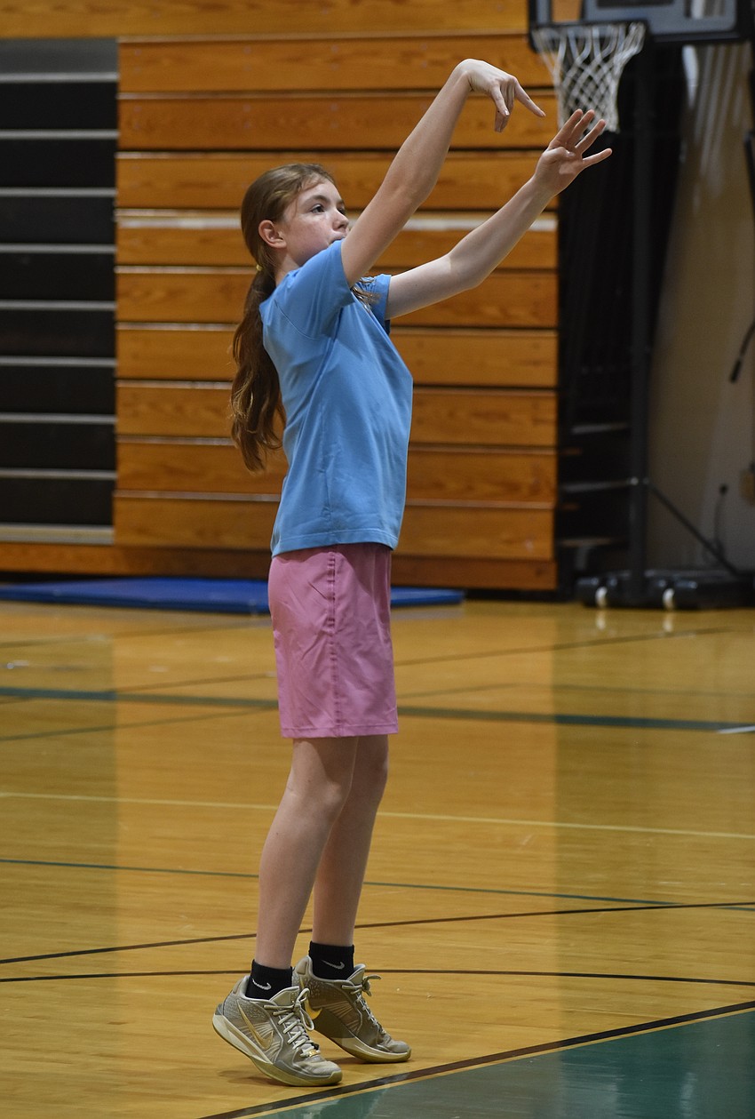 Claire Bollock has been part of the Elks Hoop Shoot the past three years and made it to the national competition in Chicago last year and hopes to do the same this year.