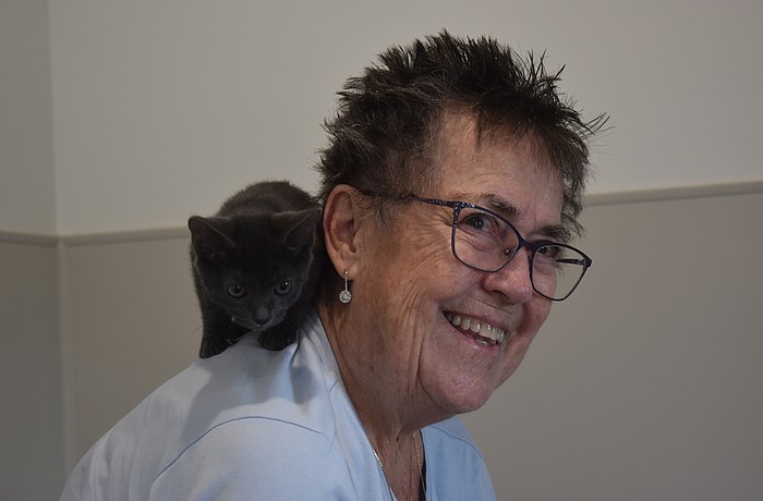 Martha McKlveen, a Nate's Honor Animal Rescue Center volunteer and donor, is eager for Kitty City to be able to support more cats that are in need, just like the over 1,000 she has fostered since 2009.