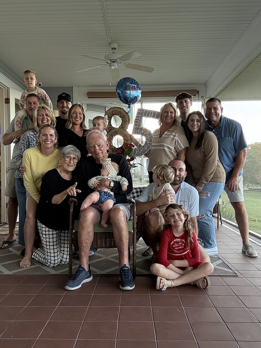 The entire family gathered last month to celebrate Ward Britt’s 85th birthday.