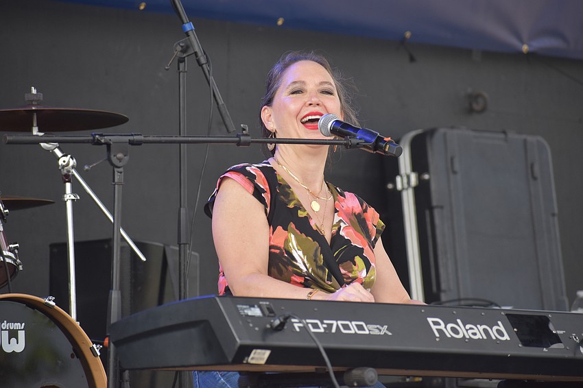 Eden Brent, a blues musician and singer, says she appreciates the Lakewood Ranch crowd's enthusiasm.