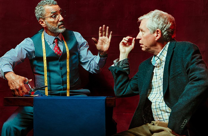 Paul Nicholas and David Cantor form an unlikely friendship in Florida Studio Theatre's "A Tailor Near Me."